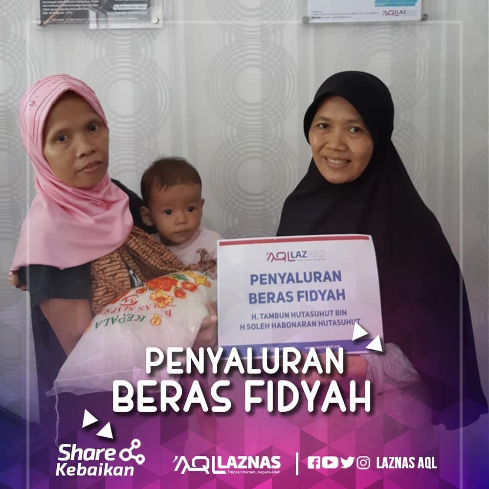 PENYALURAN BERAS FIDYAH OLEH LAZNAS AQL KEPADA WARGA MISKIN DI TEBET