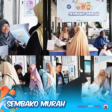 LAZNAS AQL MEYELENGGARAKAN PROGRAM PAKET SEMBAKO MURAH