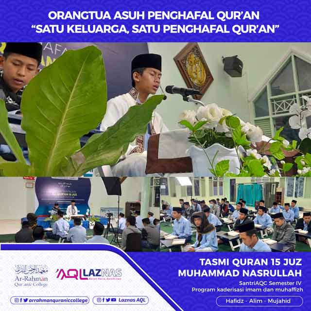 Tasmi 15 Juz oleh Anak Asuh Penghafal Quran Laznas AQL