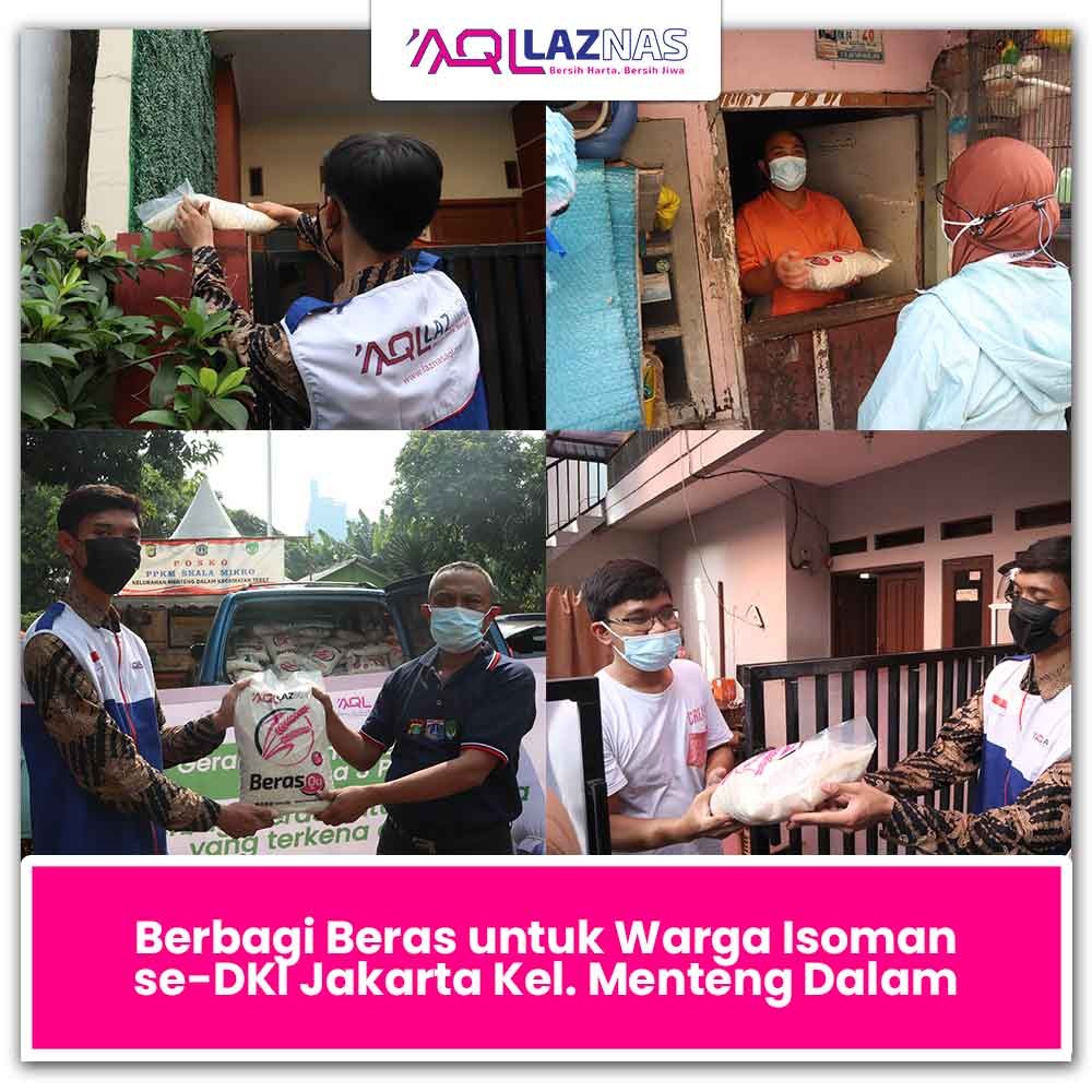 Laznas AQL Berbagi 450Kg Beras Kepada Saudara Yang Terpapar Covid-19