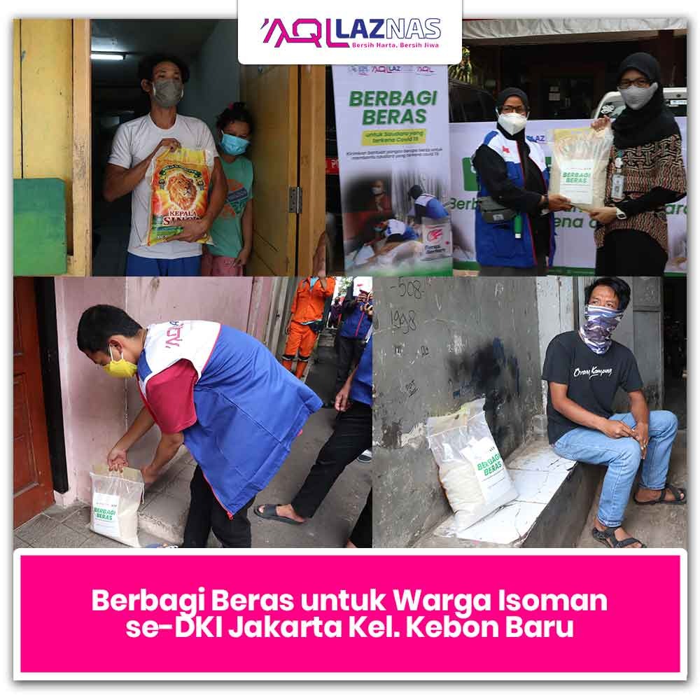 Laznas AQL Salurkan 350 Kg Beras Kepada Saudara Yang Terpapar Covid-19