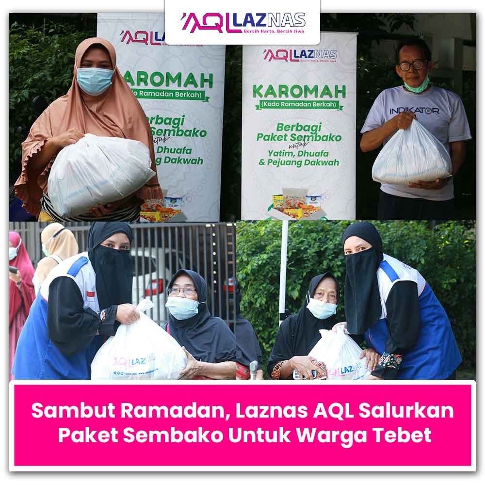 Penyaluran Paket Sembako Untuk Warga Tebet