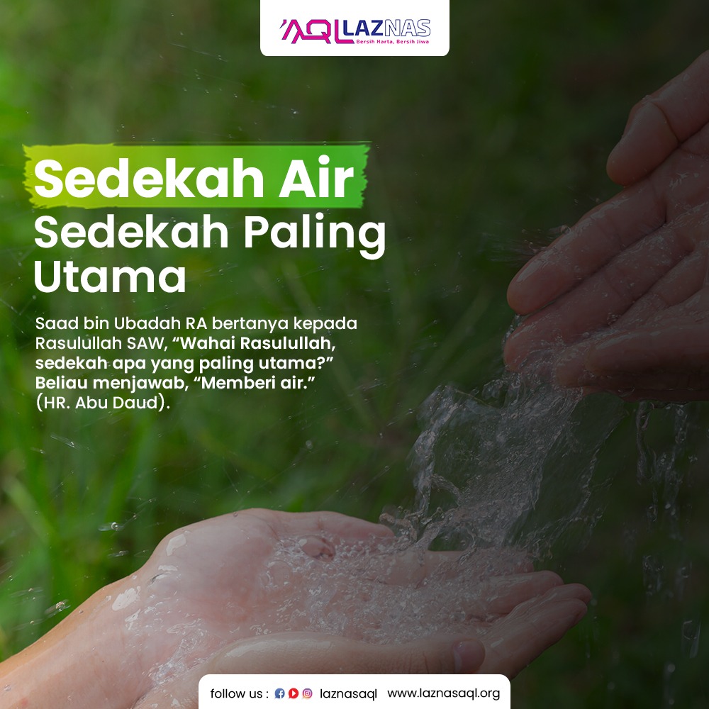 Keutamaan Sedekah Air