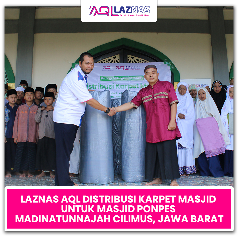 DISTRIBUSI KARPET MASJID UNTUK MASJID PONPES MADINATUNNAJAH CILIMUS, JAWA BARAT