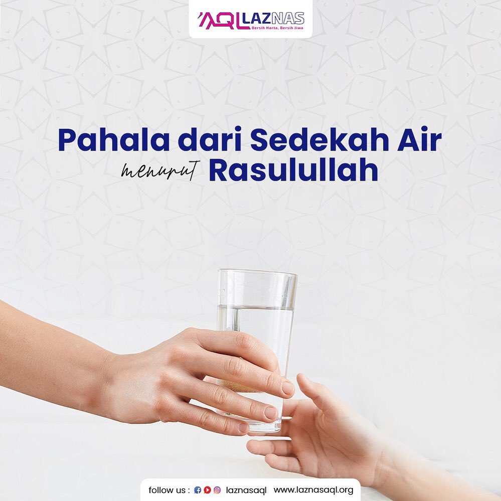 Pahala Sedekah Air menurut Rasulullah
